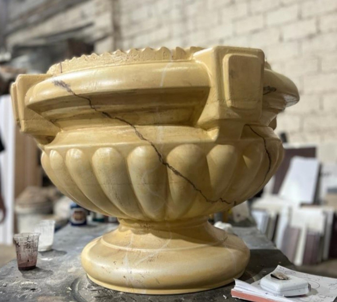 قالب گلدان بتنی سنگ مصنوعی