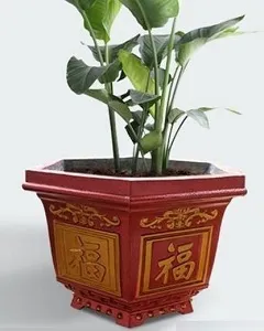 عکس کوچک قالب گلدان بتنی بزرگ