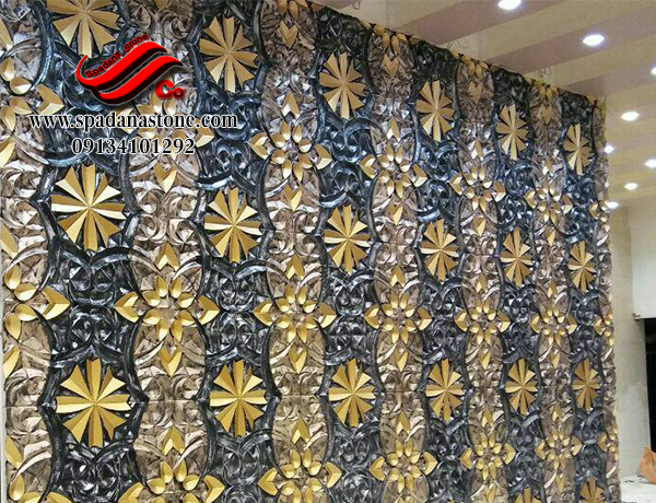 سنگ مصنوعی نما مدل نیلوفر در ابعاد 45*45cm