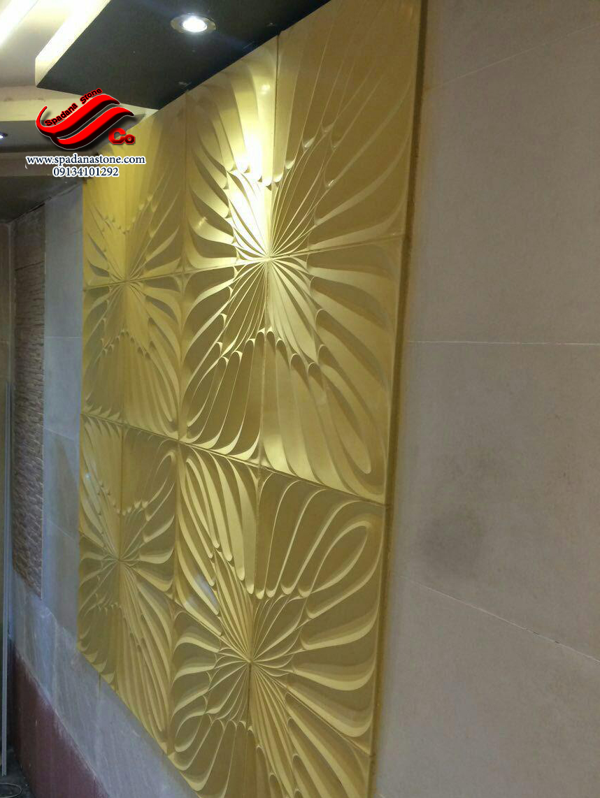 سنگ مصنوعی نما طرح پرطاووسی