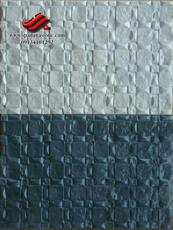 نمای سنگ چین دورنگ