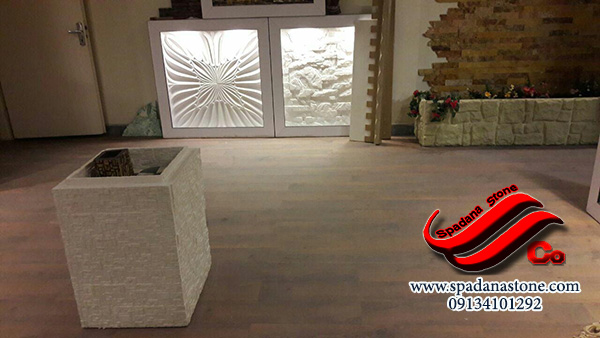 سنگ نما برای گلدان و باغچه
